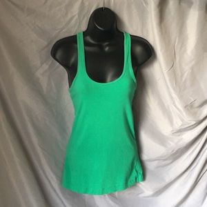 Teal green tank top racer back